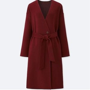 Uniqlo Double Face Collarless Coat